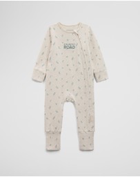 Country Road - Organically Grown Cotton Blend Logo Zip Jumpsuit