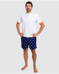 Sant And Abel - Men's Tennis Navy Swim Shorts