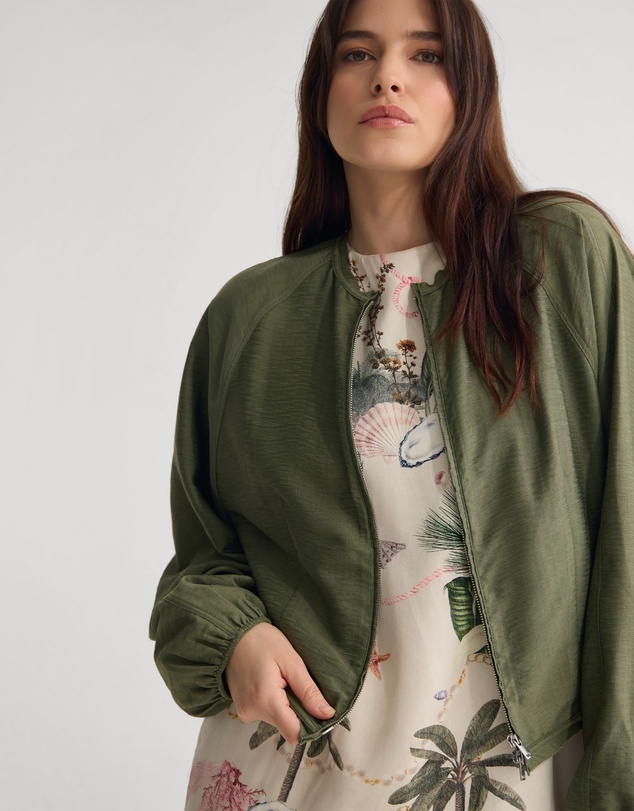 Oxford - Cindy Unlined Bomber Jacket
