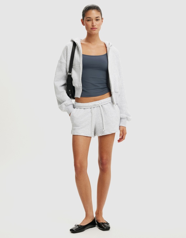 Cotton On - Slouchy Zip Through Fleece Hoodie