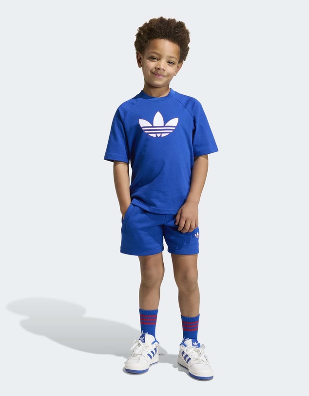 adidas Originals - Trefoil Loose Shorts and Tee Set - Kids-Teens