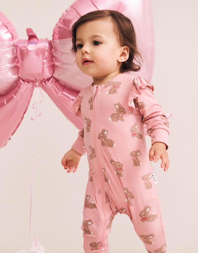 Huxbaby - Bunny Zip Romper - Babies