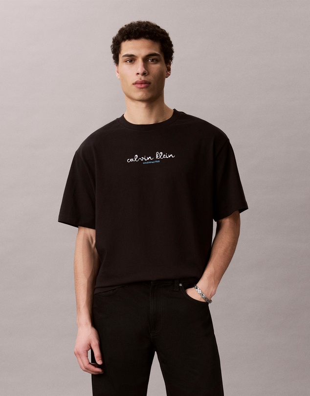 Calvin Klein Jeans - Line Logo Graphic Relaxed T‑Shirt