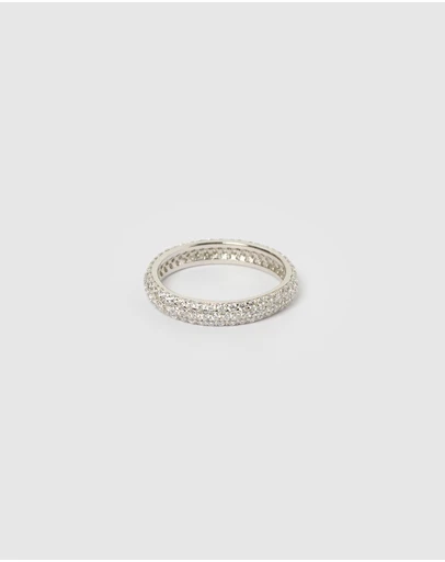 Izoa - Tatiana Ring Silver Clear