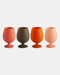 porter green - stemm silicone unbreakable wine glasses
