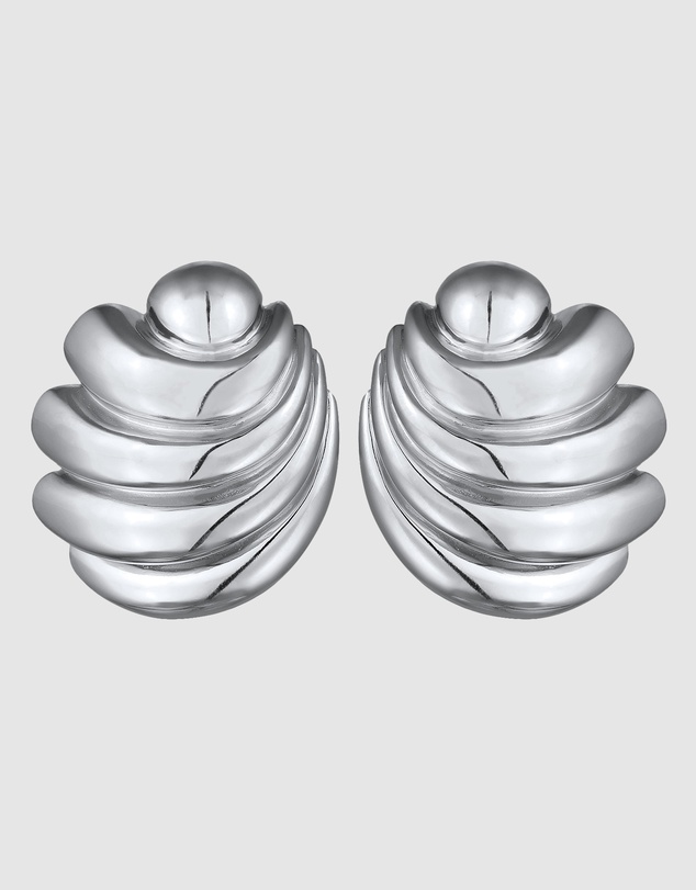 Elli Jewelry - Shell Stud Earrings in 925 Silver