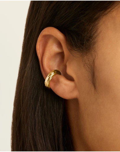 Najo - Wisteria Yellow Gold Ear Cuff
