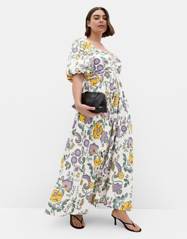 City Chic - Ellea Floral Print Maxi Dress
