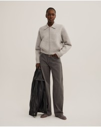 Witchery - Wool Knit Bomber Jacket