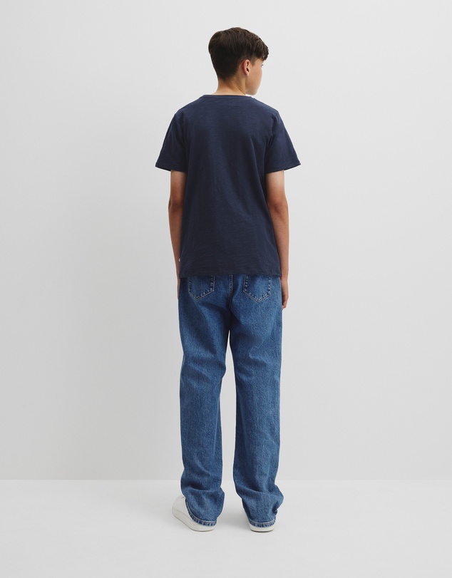 Country Road - Teen Recycled Cotton Blend Plain Cr Short Sleeve T-shirt