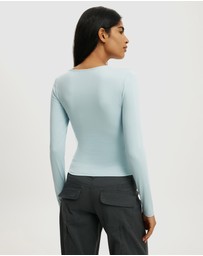 Cotton On - Hold Me Asymmetric Long Sleeve Top