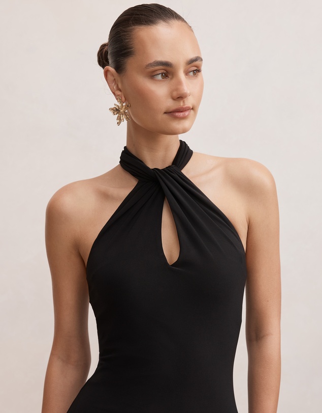 Forever New - Arlette Halter Neck Scarf Maxi Dress