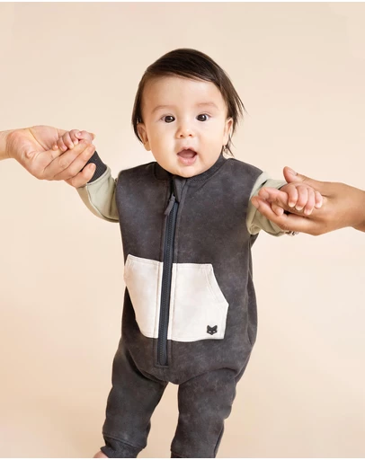 Fox & Finch - Outback Adventure Zip Romper - Babies