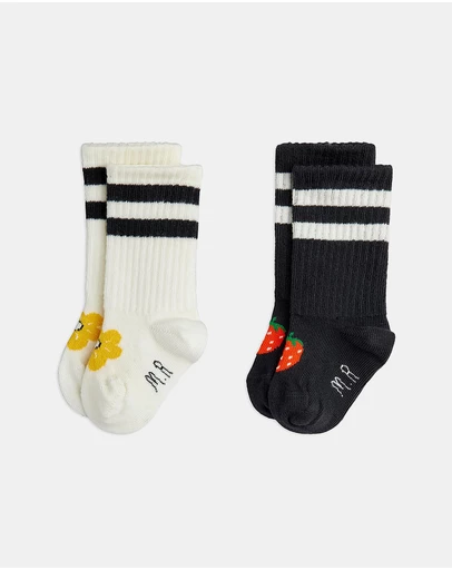 Mini Rodini - 2-Pack Strawberry Socks - Babies