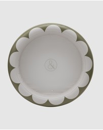 &Sunday - Scallop Inflatable Round Paddling Pool- Olive