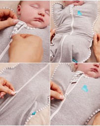 Love to Dream - Swaddle Up™ 2.5T Quilted Stretch Cotton Bees Oatmeal