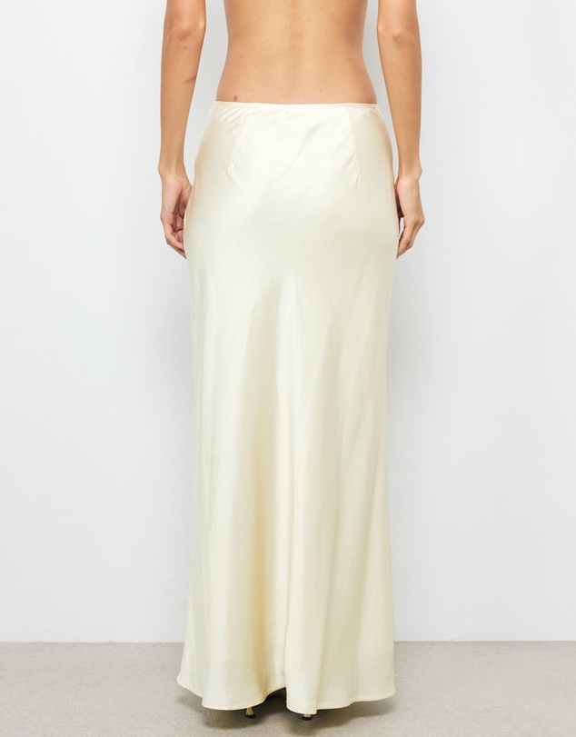AERE - Bias Maxi Satin Skirt