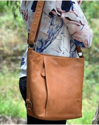 Milleni - Milleni Ladies Nappa Leather Crossbody Bag