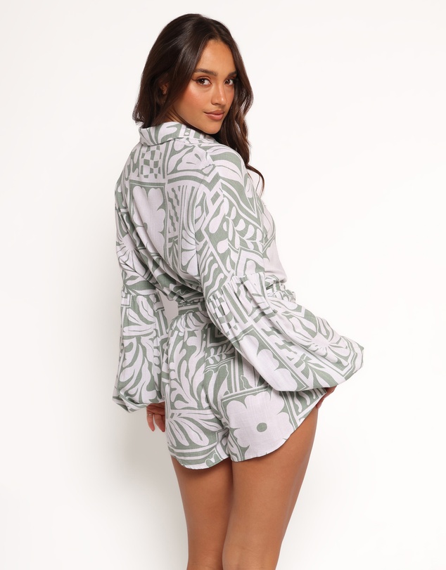 Petal & Pup - Tansy Playsuit - Sage Print