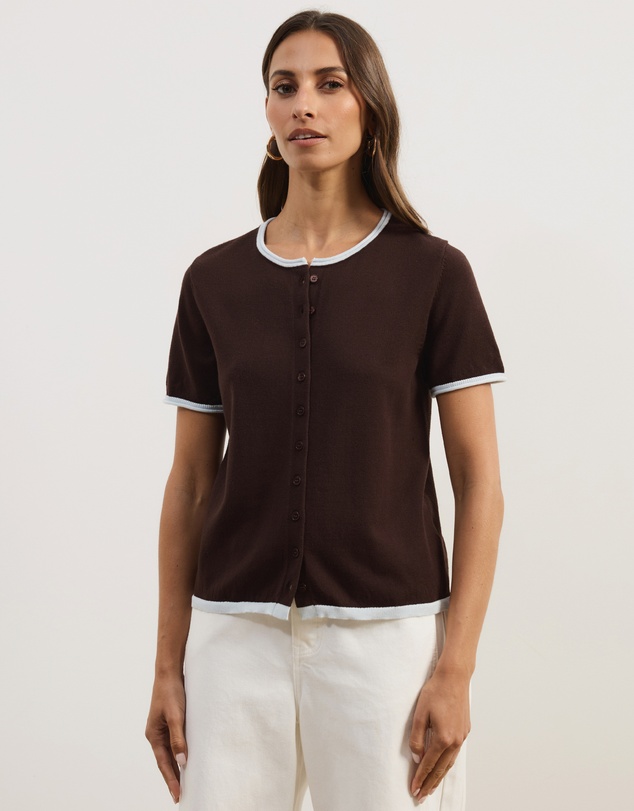 Atmos&Here - Brit Fine Knit SS Top