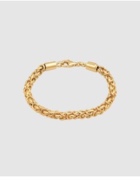 Kuzzoi - ICONIC EXCLUSIVE - Classic Byzantine Chain Bracelet in Gold-Plated 925 Sterling Silver