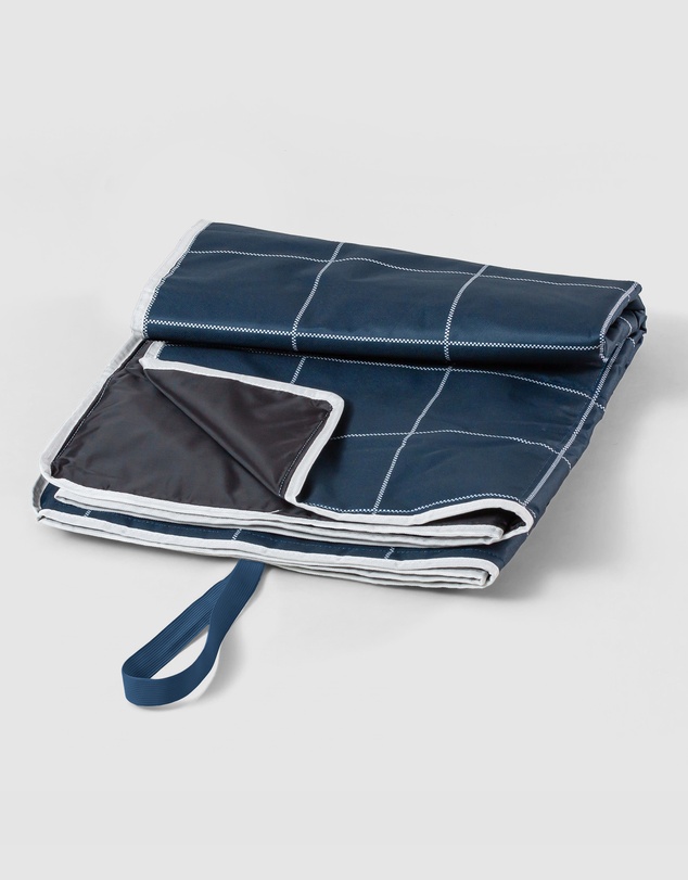 Monbento - Monbento Waterproof Picnic Blanket for Outdoor Meals - Blue Natural