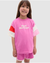 Seed Heritage - Panelled Retro Logo Tee