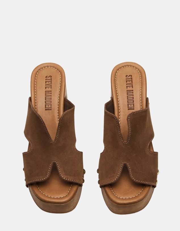 Steve Madden - Sunkissed Chestnut Suede Heels