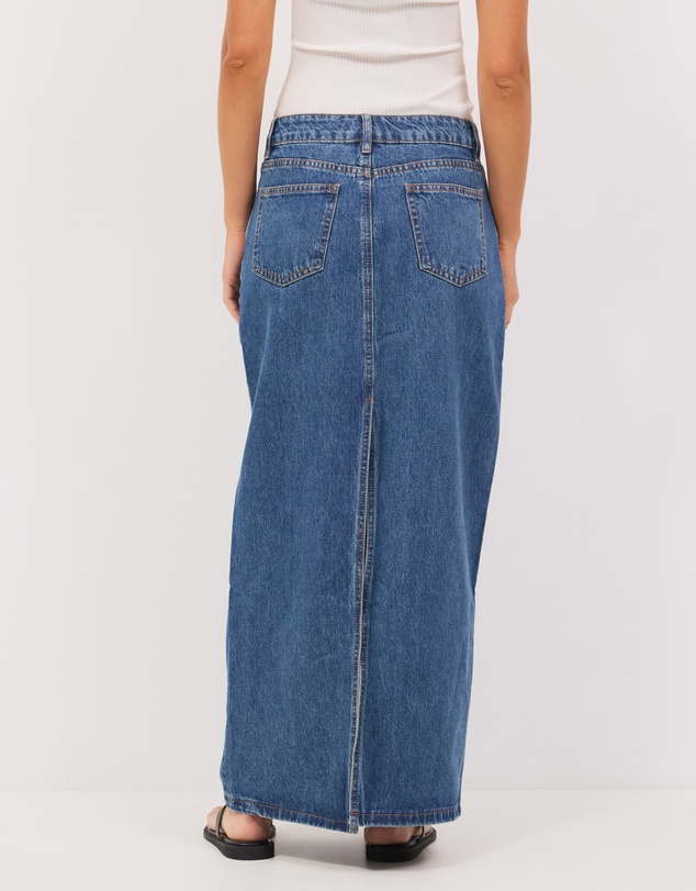 Calli - Cassandra Denim Maxi Skirt