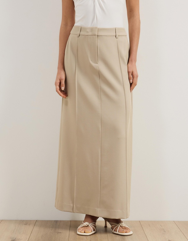 Atmos&Here - Lois Tailored Panelling Maxi Skirt