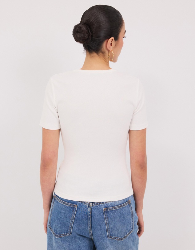 Calli - Garret Rib Henley Tee