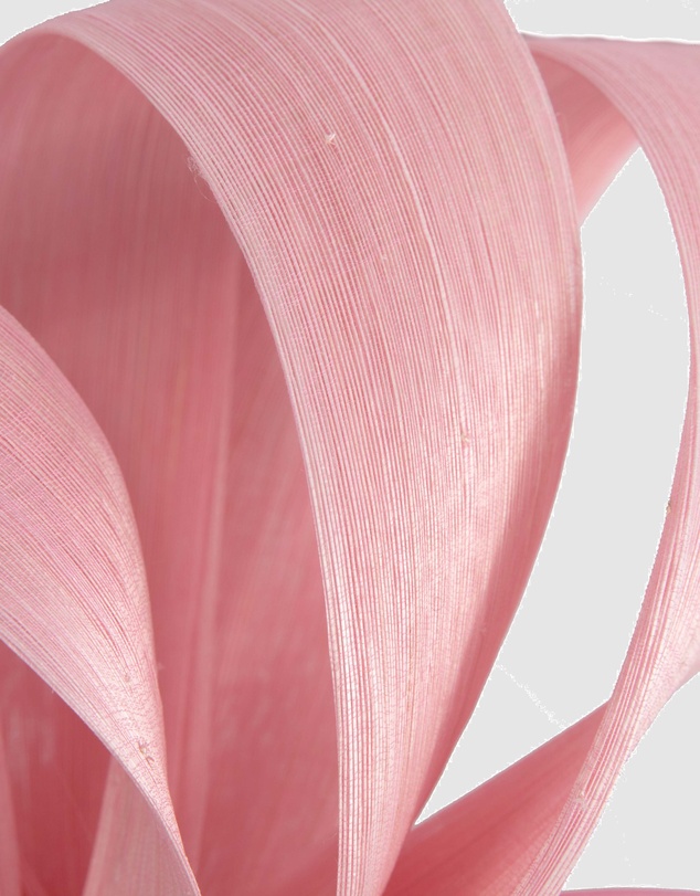 Fillies Collection - Pink Silk Abaca Loops Racing Fascinator