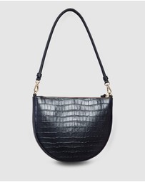 SABEN - Gani Shoulder Bag Black Croc