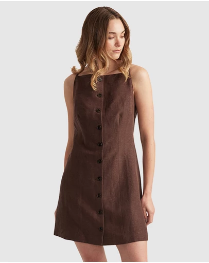 Decjuba - Benne Button Front Vest Dress
