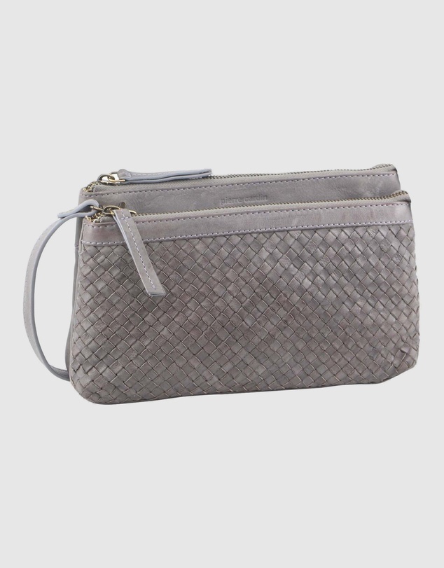 Pierre Cardin - Woven Leather Cross-Body Clutch