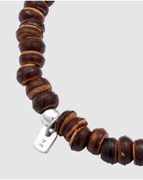 Kuzzoi - ICONIC EXCLUSIVE - Coconut Beads Bracelet in 925 Sterling Silver