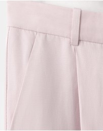 M.N.G - Straight-Fit Linen Suit Trousers