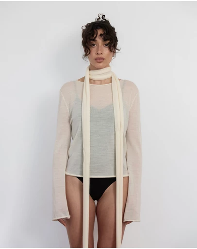 Pinky & Kamal - Lightweight Knit and Scarf