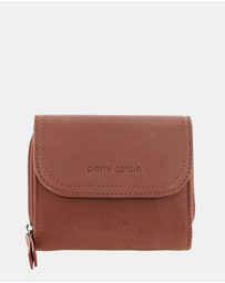 Pierre Cardin - Pierre Cardin Ladies Leather Tri-Fold Tab Wallet