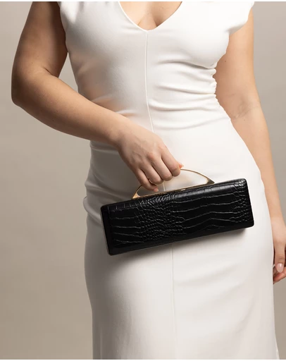 Morgan & Taylor - Vera Clutch in Black