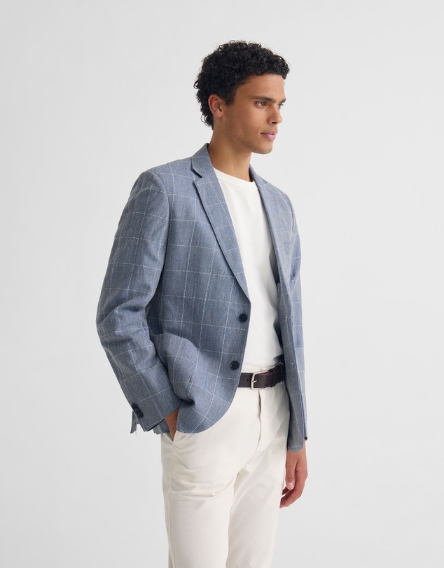 Oxford - Milton 1/2 Lined Checked Blazer