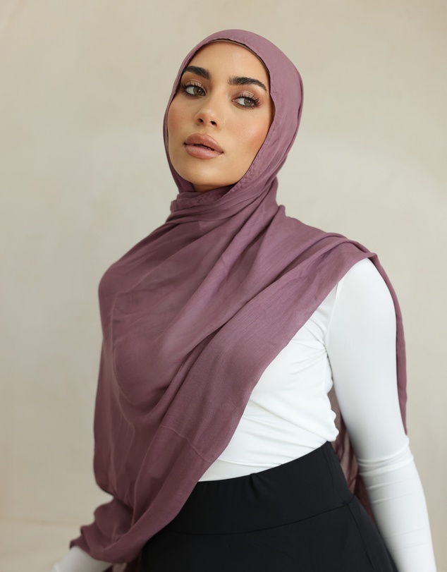 Mod Squad - Double Stitch Hijab- Lavender