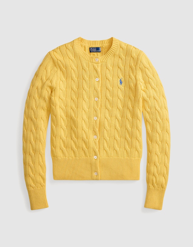Polo Ralph Lauren - Cable-Knit Cotton Crewneck Cardigan