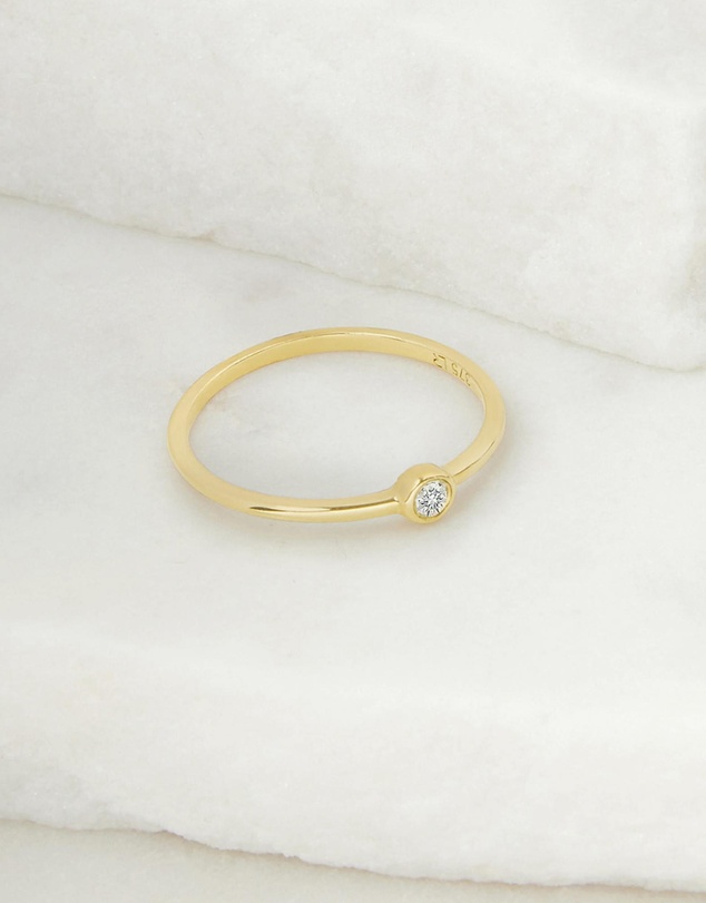 Luna Rae - Solid Gold - Diamond Sky Ring