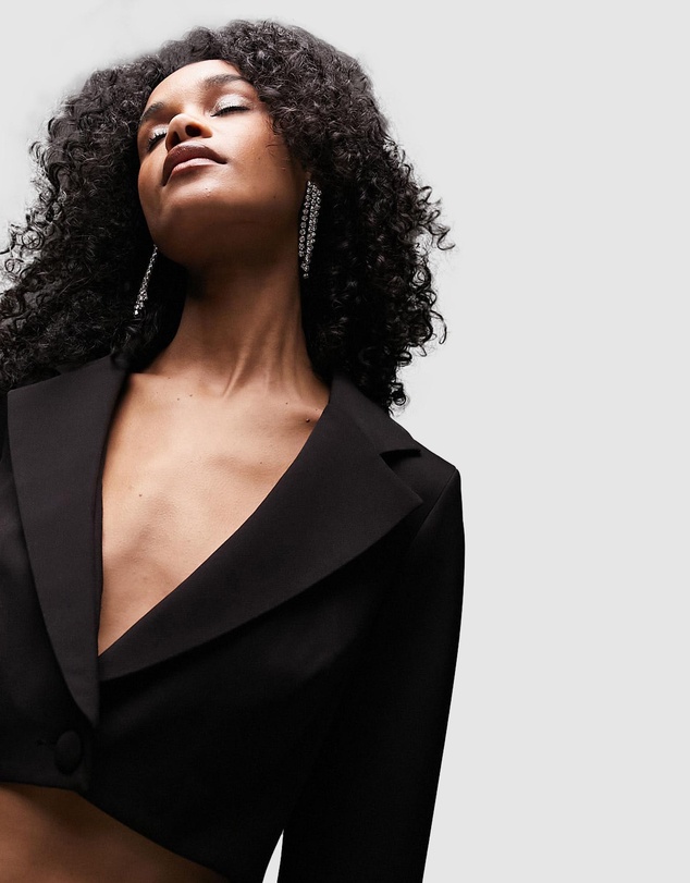 TOPSHOP - Cut-out Blazer Playsuit