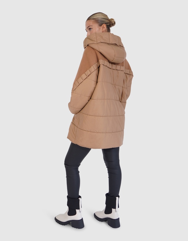 Belle & Bloom - Say It Again Quilted Jacket - Camel
