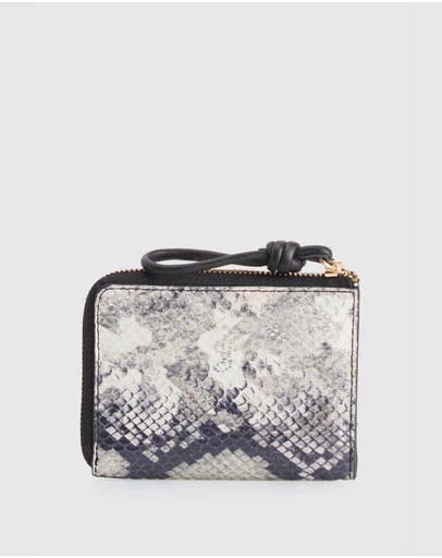 Evity - Iris Snake Print Leather Wallet