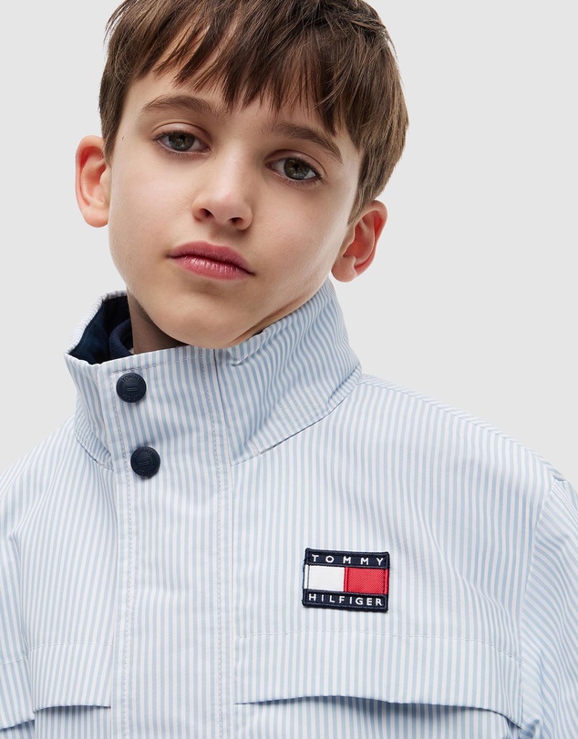 Tommy Hilfiger - Stripe Logo Relaxed Regatta Jacket - Teens
