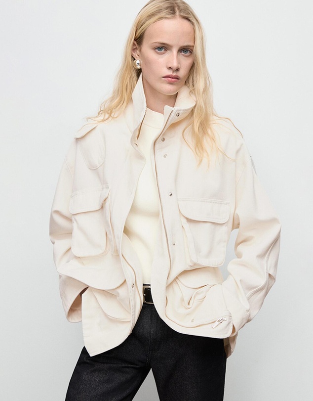 M.N.G - Oversized Denim Parka With Pockets