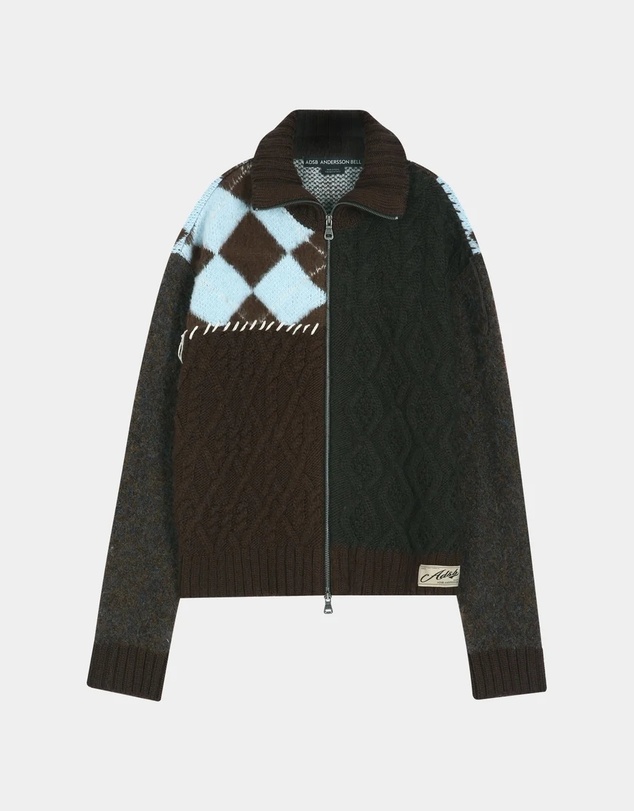Andersson Bell - Patchwork Zip-Up Sweater